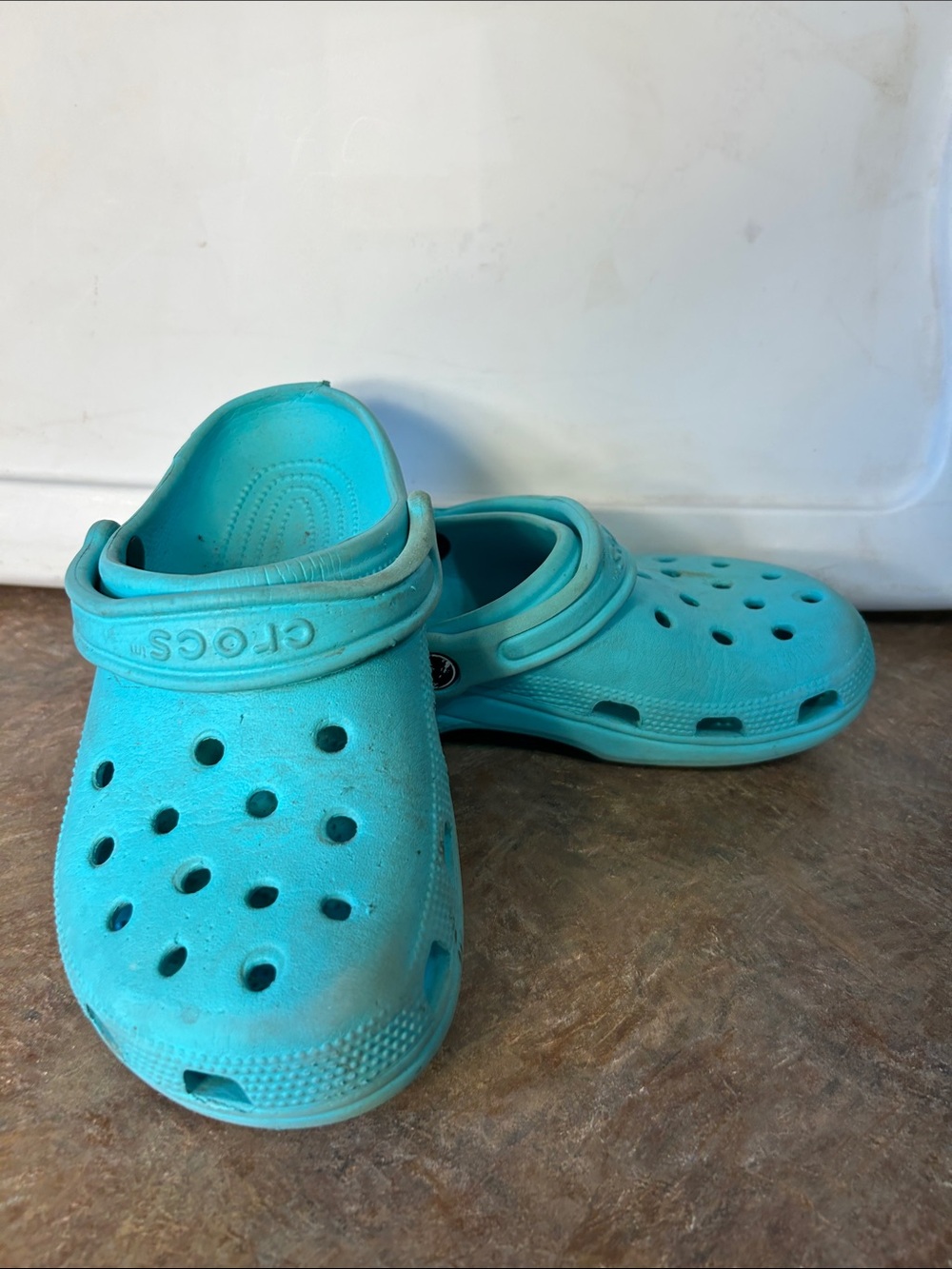 Crocs Classic Light Blue Original Unisex Clog  Men 5 Women’s Sz 7